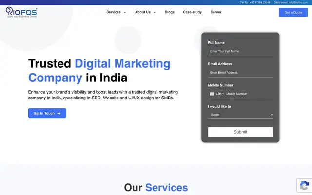 Riofos website