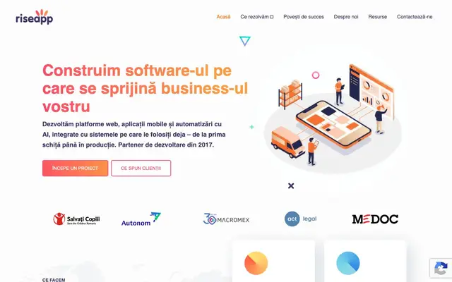 RiseApp website