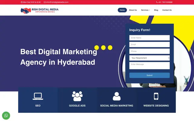 Rish Digital Media website
