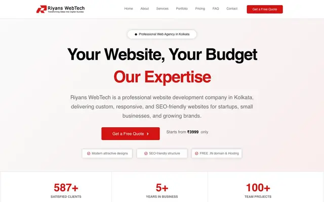 Riyans WebTech website