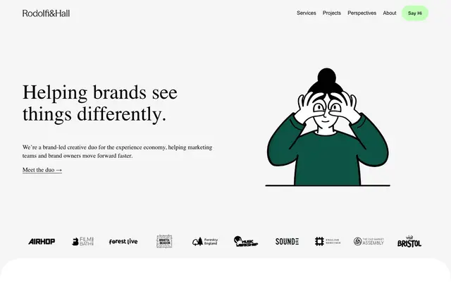 Rodolfi&Hall - Creative Branding Studio website