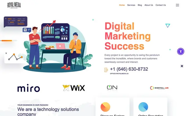 Royal Media Services SRL website