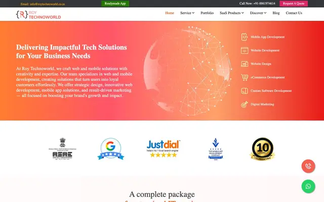 RoyTechnoworld website