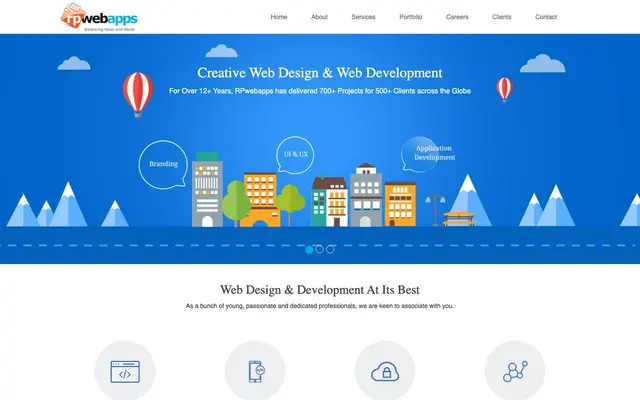 RP Webapps Pvt. Ltd. website