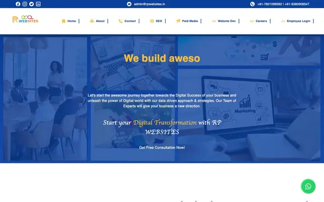 rpwebsites Bangalore Branch website