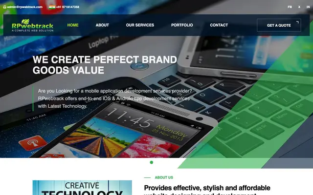 RPwebtrack Web Design & SEO Company website