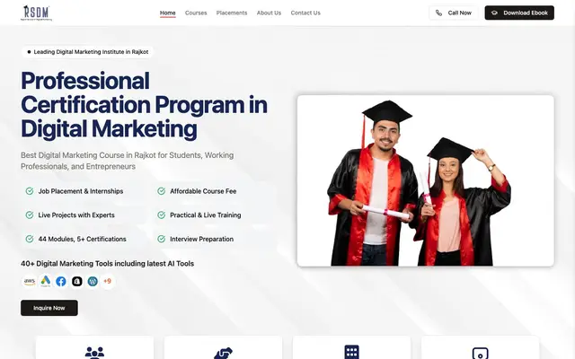 Rajkot School of Digital Marketing - RSDM website