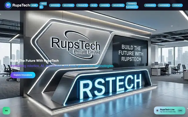 RUPSTECH PRIVATE LIMITED website