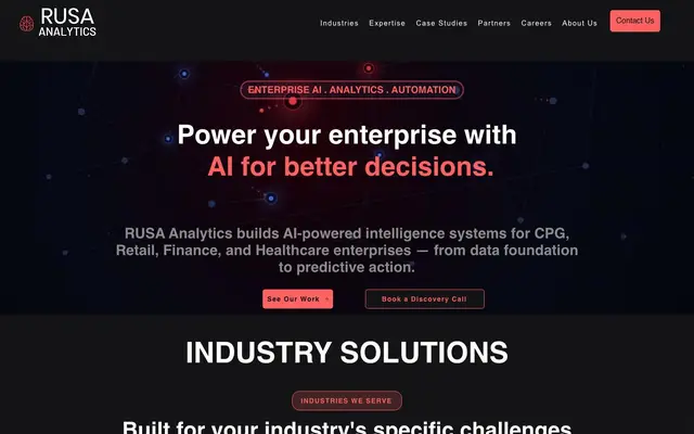 RUSA Analytics website