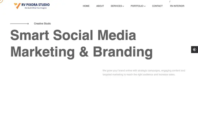 RV Pixora Studio - Graphics Design, Web Development & Printing website
