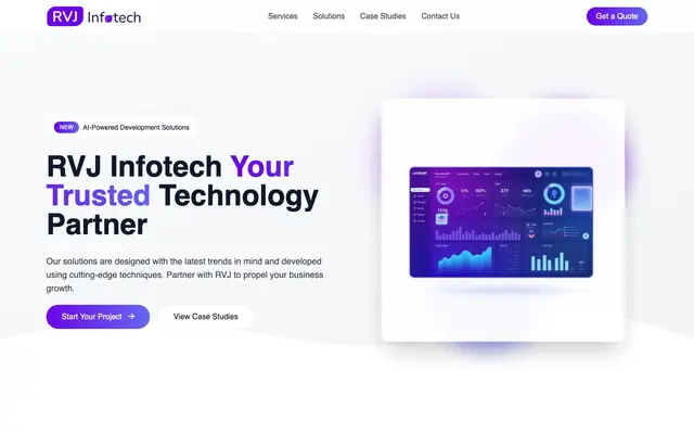 RVJ Infotech website