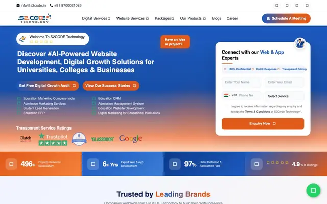 S2code Technology website