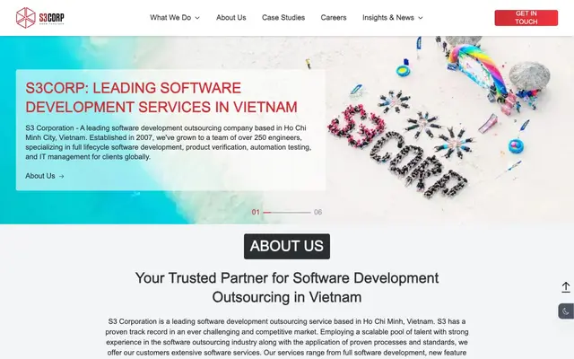 S3Corp. website