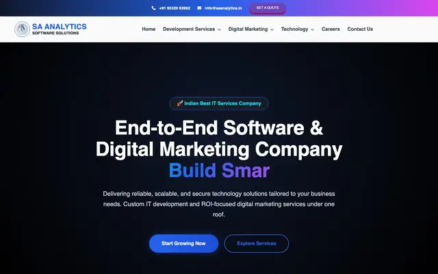 Sa analytics website