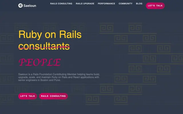 Saeloun Technologies Pvt. Ltd. website