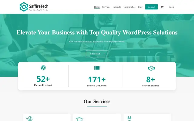 SaffireTech website