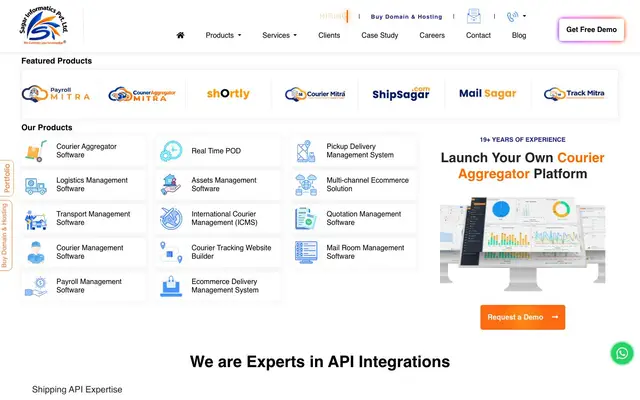 Sagar Informatics Pvt Ltd website