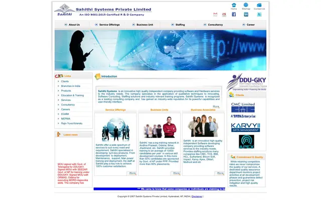 Sahithi Systems Private Limited website