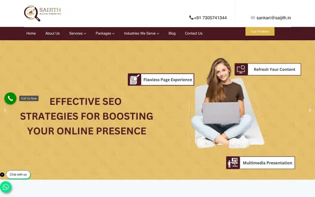 Saijith Digital Marketing website