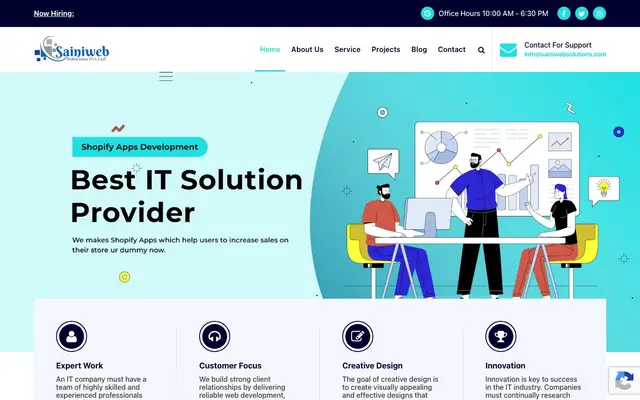 Sainiweb Solutions Private Limited website