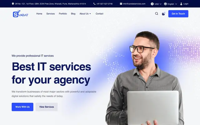 Sandat Services Pvt Ltd website