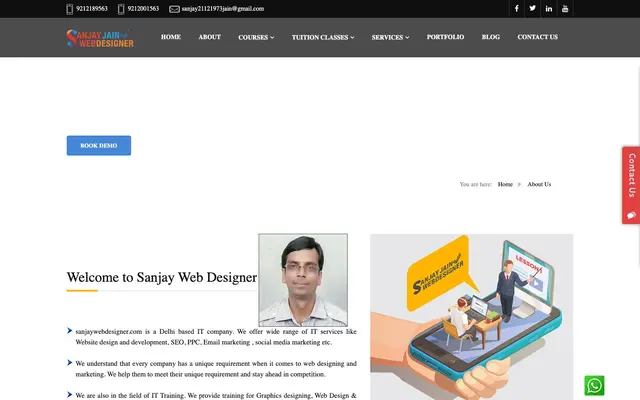 Sanjay Web Designer website