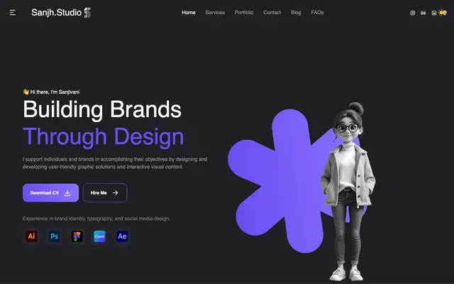 Sanjh Studio - Ahmedabad Graphic Design Studio website