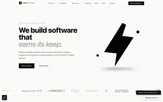 Sapient Codelabs website