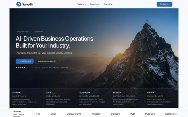 Sarvadhi Solutions Private Limited website