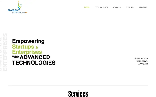 Sassy Infotech Pvt. Ltd website
