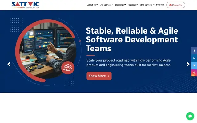 Sattvic IT Solutions Pvt Ltd website