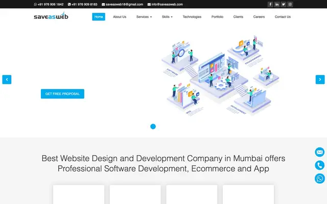 Save As Web website