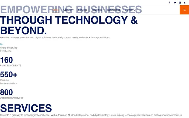 Saven Tech website