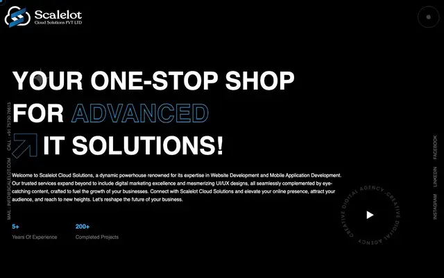 Scalelot Cloud Solutions PVT LTD website