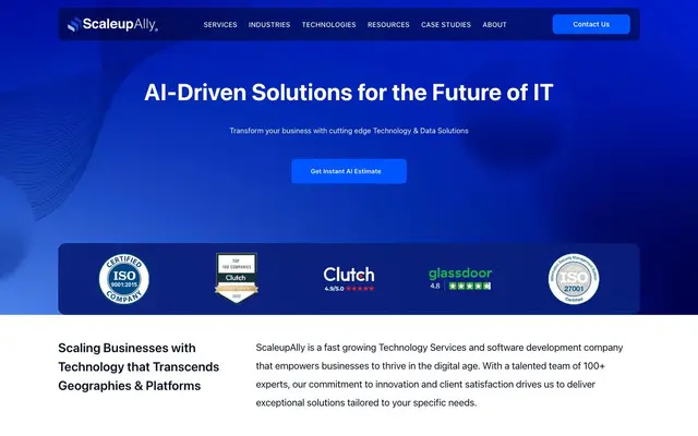 ScaleupAlly website