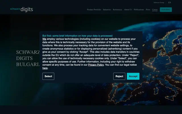Schwarz Digits Bulgaria website