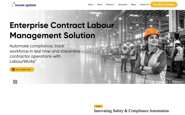 Scrum System Pvt Ltd website