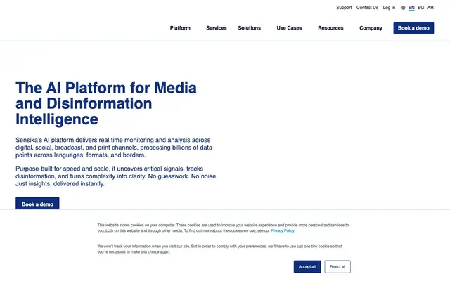 Sensika Technologies website