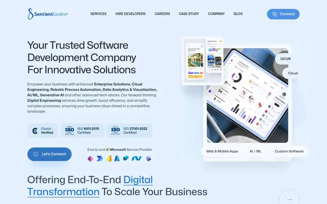 SentientGeeks website