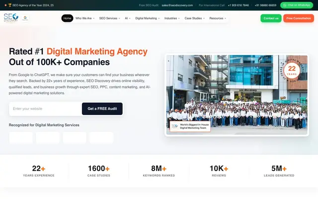 SEO Discovery Pvt Ltd website