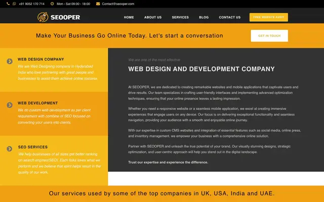 Seooper website