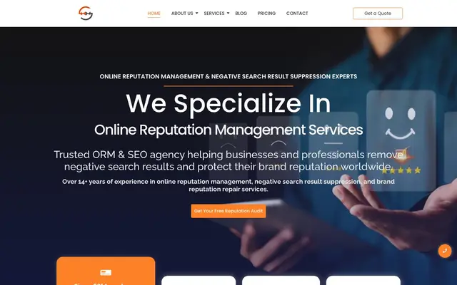 SEO WebMaestro - Online Reputation Management Company website