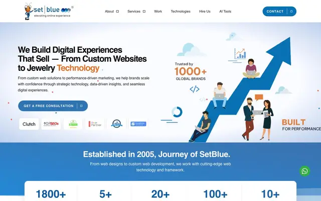 Setblue.com website