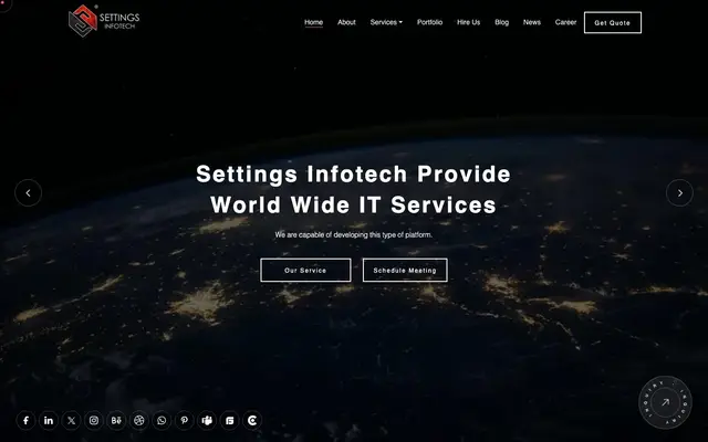 Settings Infotech website