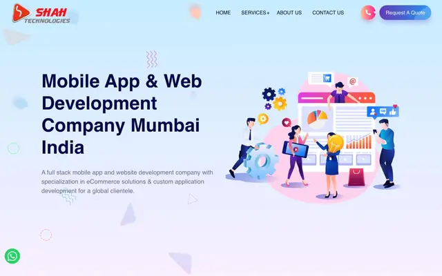 Shah Technologies Mobile App Development, CRM… website