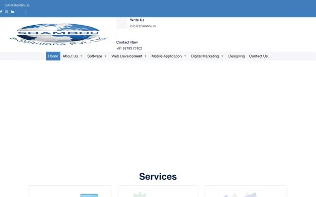 Shambhu e Solutions Pvt Ltd website