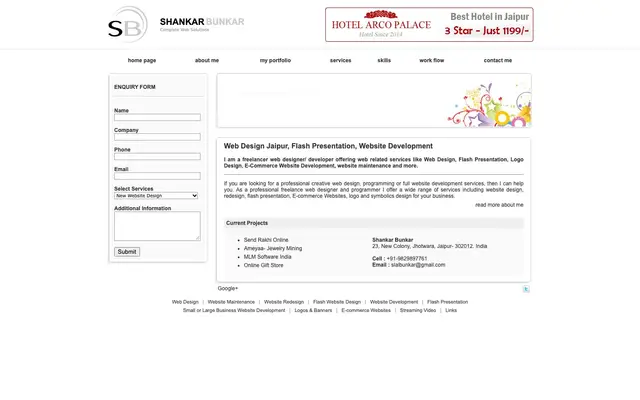 Shankar Bunkar (Web Designer Jaipur) website
