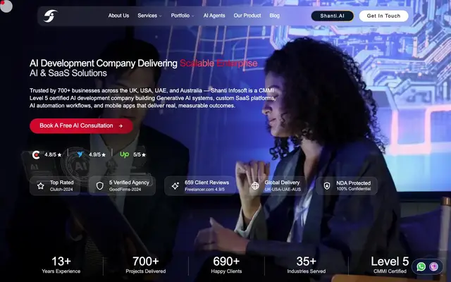 Shanti Infosoft LLP website