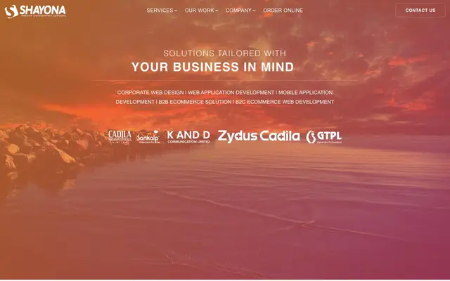 Shayona Technology website