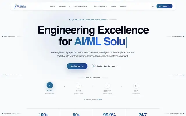 Shilsha Technologies website